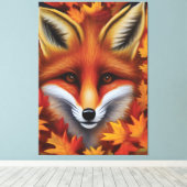 Red Fox Canvas Print Leinwanddruck (Insitu (Holzboden))