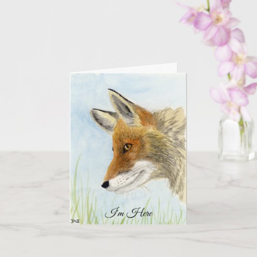 Red Fox Card Karte (Orchidee)