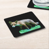 Red Fox Cub Untersetzer (angewinkelt)