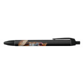 Red Fox Custom Black Trim Pen, Schwarze Tinte Kugelschreiber (Oberseite)