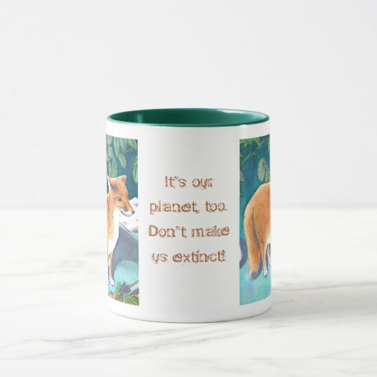 Red Fox "Das ist auch mein Planet" Tasse (Zentrum)