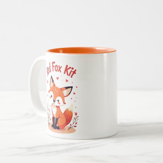 Red Fox: Der Master der Anpassung Zweifarbige Tasse (Vorderseite Links)