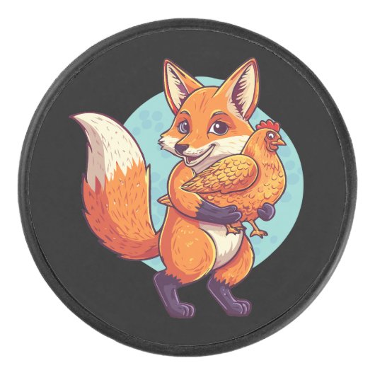 Red fox eishockey puck (Vorderseite)