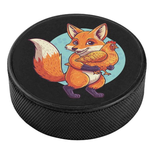 Red fox eishockey puck (3/4)