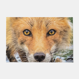 Red Fox Face - Augen Fußmatte