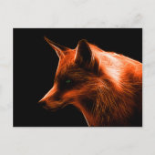 Red Fox Face Postkarte (Vorderseite)
