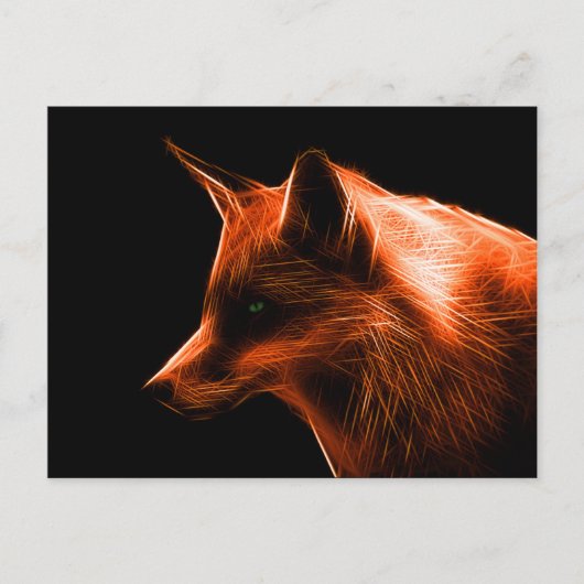 Red Fox Face Postkarte (Vorderseite)