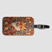 Red Fox Face saisonale Herbstlaub Gepäckanhänger (Vorderseite (Horizontal))