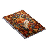 Red Fox Face saisonale Herbstlaub Notizblock (Rechte Seite)