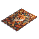 Red Fox Face saisonale Herbstlaub Notizblock (Linke Seite)