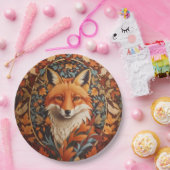 Red Fox Face saisonale Herbstlaub Pappteller (Party)