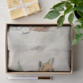 Red Fox Fern Mushroom Wald Dekoupage Seidenpapier (Geschenk)