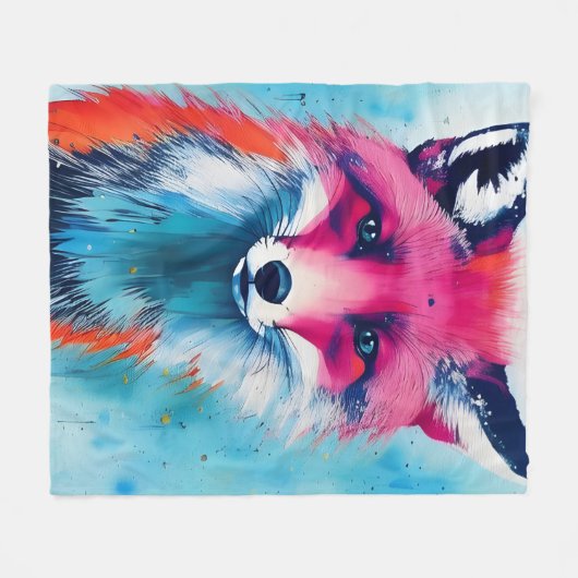 Red Fox Fleecedecke (Vorderseite (Horizontal))
