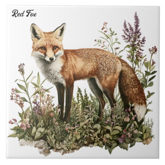 Red Fox Fliese (Vorderseite)