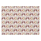 Red Fox Folk Art Tableclout | Rustikale Herbsternt Tischdecke (Vorderseite (Horizontal))