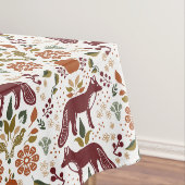 Red Fox Folk Art Tableclout | Rustikale Herbsternt Tischdecke (Beispiel)