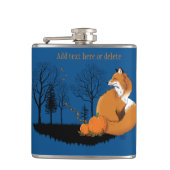 Red Fox Forest Pumpkin Flachmann (Vorderseite)