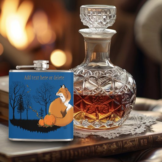 Red Fox Forest Pumpkin Flachmann