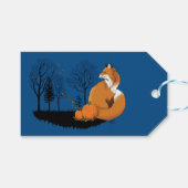 Red Fox Forest Pumpkins Geschenkanhänger (Vorderseite (Horizontal))