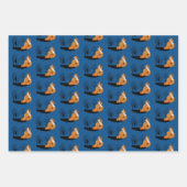 Red Fox Forest Pumpkins Geschenkpapier Set (Vorderseite)