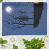 Red Fox Forest Pumpkins Geschirrtuch (Gefaltet)