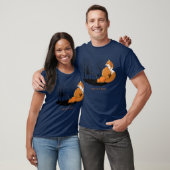 Red Fox Forest Pumpkins T-Shirt (Unisex)