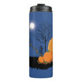 Red Fox Forest Pumpkins Thermosbecher (Vorderseite)