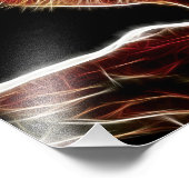 Red Fox Fraktal Fotodruck (Ecke)