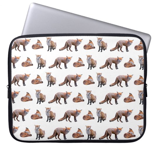 Red Fox Frenzy Laptop Sleeve (Vorderseite)