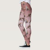 Red Fox Frenzy Leggings (Dusty Pink Mix) (Links)