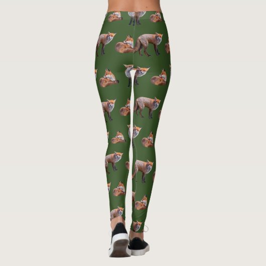 Red Fox Frenzy Leggings (grün) (Rückseite)