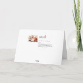 Red Fox Frohe Weihnachtskarte Feiertagskarte (Rückseite)