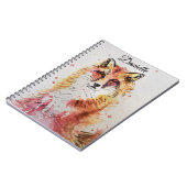 Red Fox Füchse niedliche Girlanamen Notebook Notizblock (Linke Seite)