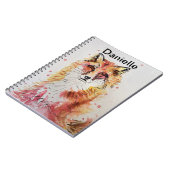 Red Fox Füchse niedliche Girlanamen Notebook Notizblock (Linke Seite)
