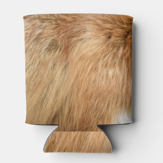 Red Fox Fur Muster Tile Dosenkühler (Rückseite)