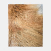Red Fox Fur Muster Tile Fleecedecke (Vorderseite)
