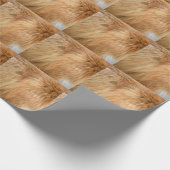 Red Fox Fur Muster Tile Geschenkpapier (Ecke)