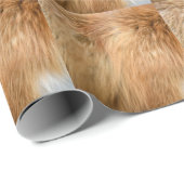 Red Fox Fur Muster Tile Geschenkpapier (Rolleneckpunkt)