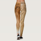 Red Fox Fur Muster Tile Leggings (Rückseite)