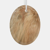 Red Fox Fur Muster Tile Ornament Aus Glas (Vorderseite Rechts)