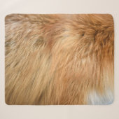 Red Fox Fur Muster Tile Sherpadecke (Vorderseite (Horizontal))