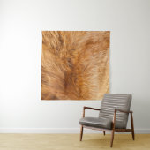 Red Fox Fur: Texturierter Hintergrund. Wandteppich (Beispiel (Horizontal))