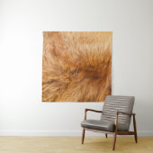 Red Fox Fur: Texturierter Hintergrund. Wandteppich (Beispiel)