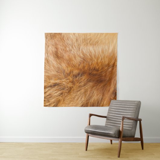Red Fox Fur: Texturierter Hintergrund. Wandteppich (Beispiel)