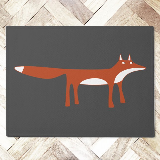 Red Fox Fußmatte (Red Fox doormat for wildlife and animal lovers)