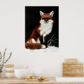 RED FOX Gemälde von DiDi Poster (Küche)