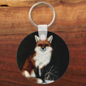 RED FOX Gemälde von DiDi Schlüsselanhänger (Vorderseite)