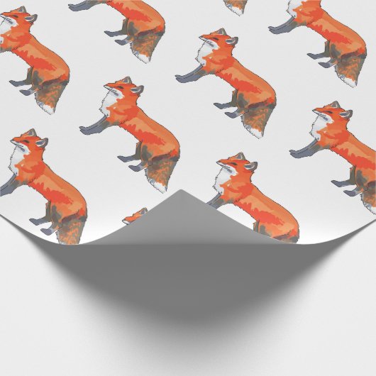 Red Fox Geschenkpapier (Ecke)