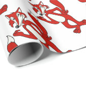 Red Fox Geschenkpapier (Rolleneckpunkt)