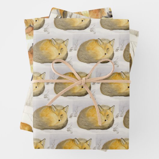 Red Fox Geschenkpapier Set (Beispiel)